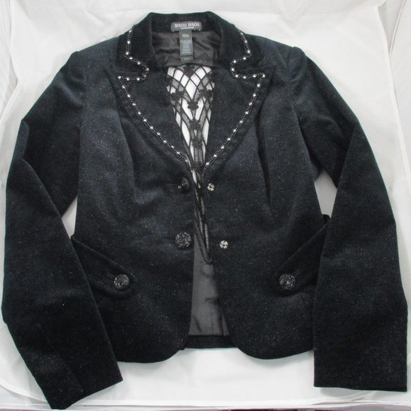 BISOU BISOU Black Lined Jacket - Small - Picture 7 of 15